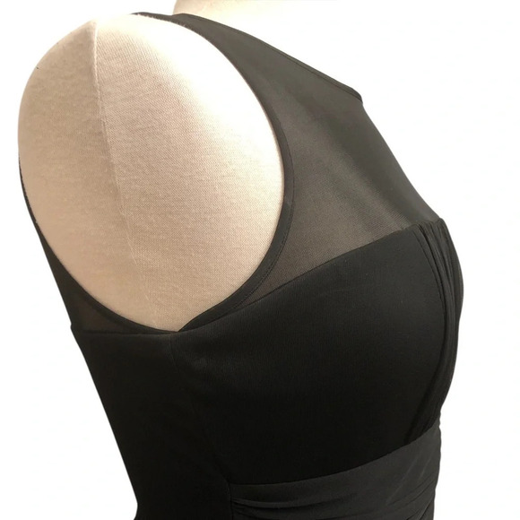 Dress Barn Collection Black Sleeveless Sheer Top Dress | Size 10 - Picture 4 of 12